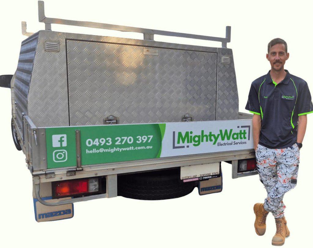 Sam with ute - mightywatt